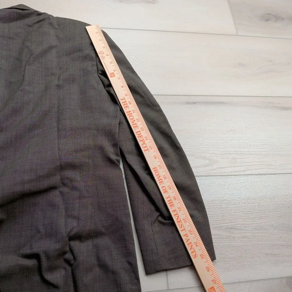 Vintage‎ Paul Stuart Blazer Sport Coat Mens 42L Wool Brown Jacket Made in Canada